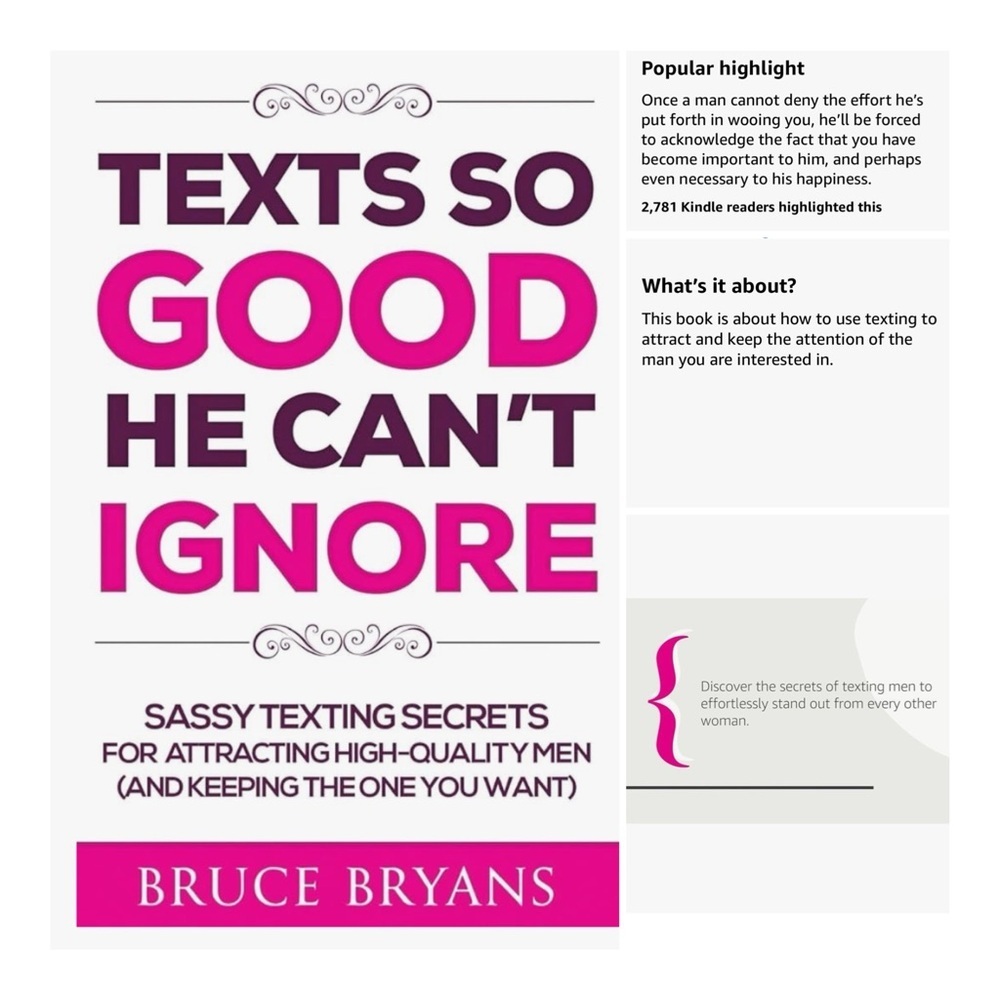 LIKE NEW Texts So Good He Can't Ignore Book by Bruce Bryans